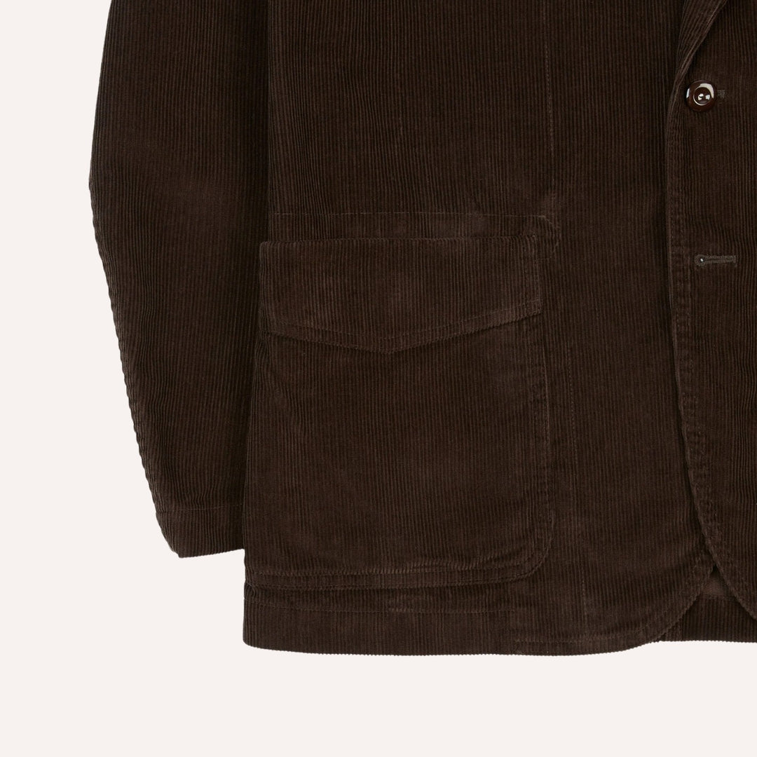Brown Cotton Corduroy Field Games Blazer