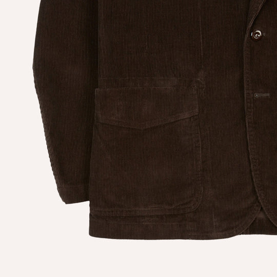 Brown Cotton Corduroy Field Games Blazer