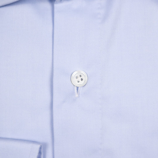 Light Blue Cutaway Cotton Poplin Shirt