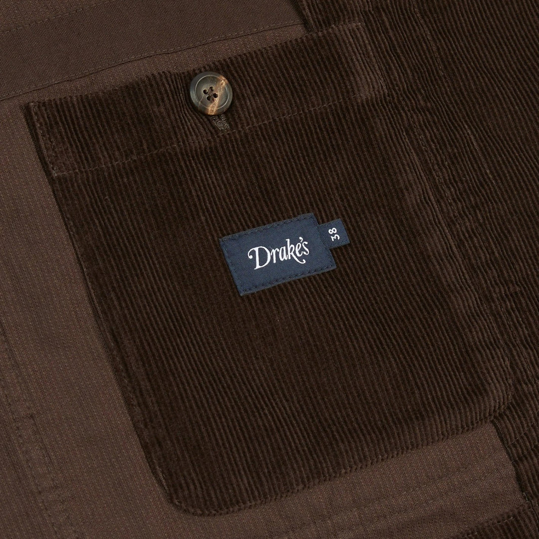 Brown Cotton Corduroy Field Games Blazer
