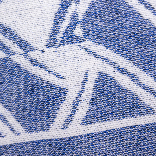 Navy & White Patterned Beach Towel