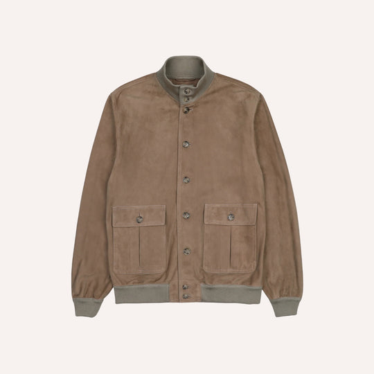 Taupe Suede Unlined Valstarino Jacket