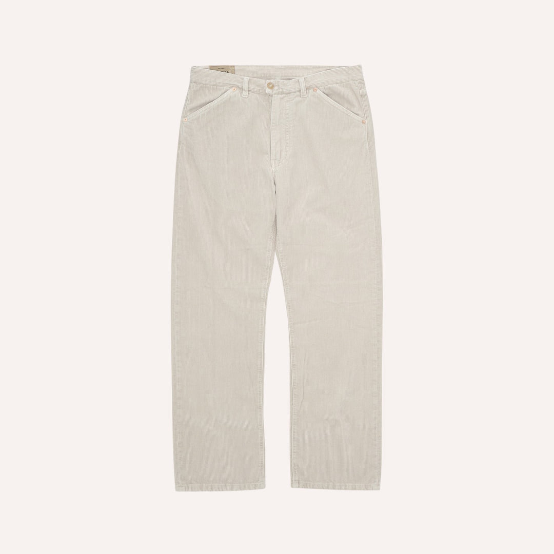 Ecru Corduroy Five-Pocket Trouser - Regular Fit