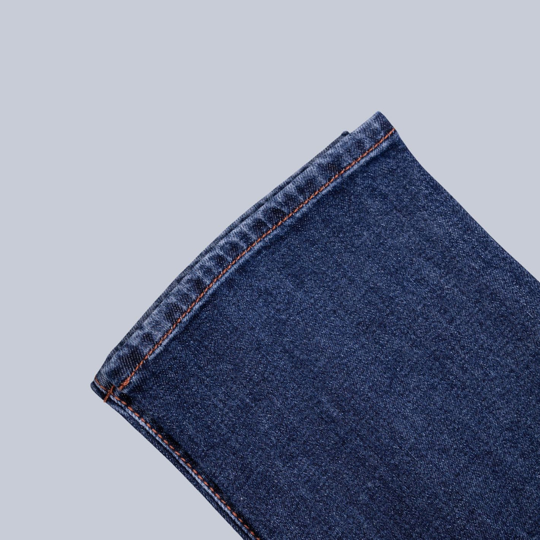 Washed Blue Denim Slim Fit Jeans
