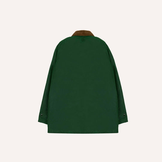 Emerald Green Waxed Coverall Jacket