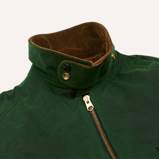 Emerald Green Waxed Coverall Jacket