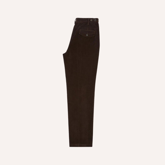 Brown Cotton Corduroy Field Games Trousers