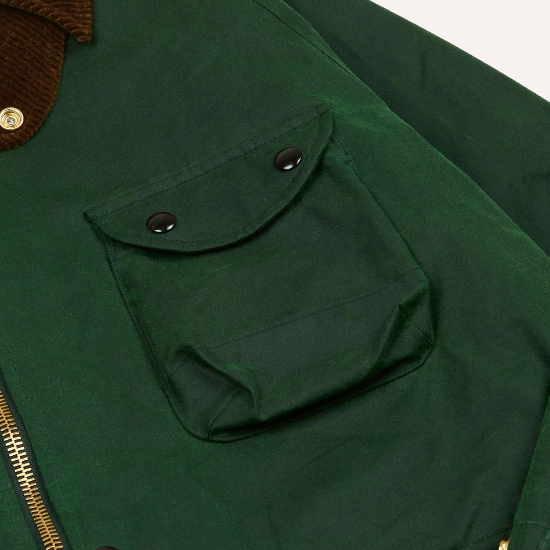 Emerald Green Waxed Coverall Jacket