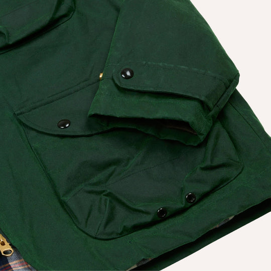 Emerald Green Waxed Coverall Jacket