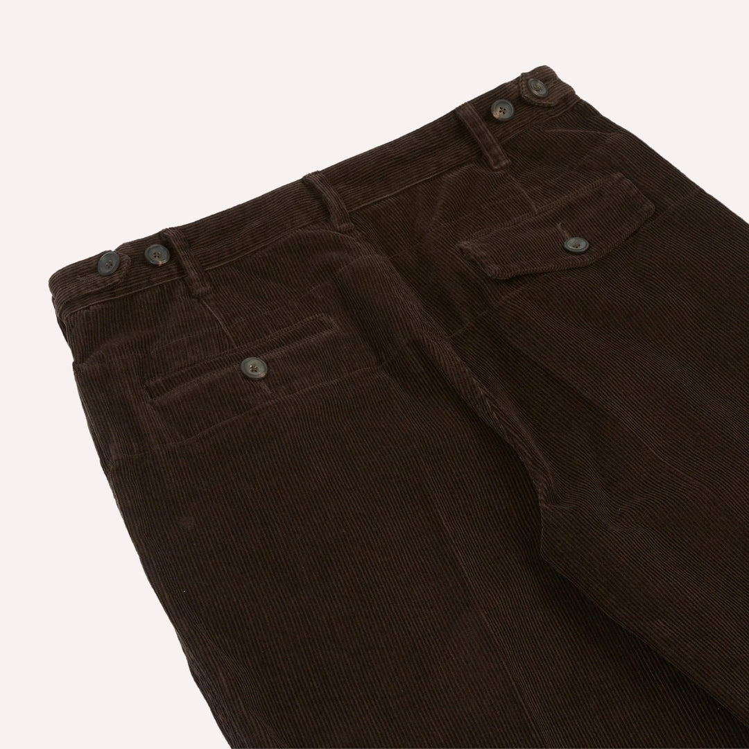 Brown Cotton Corduroy Field Games Trousers