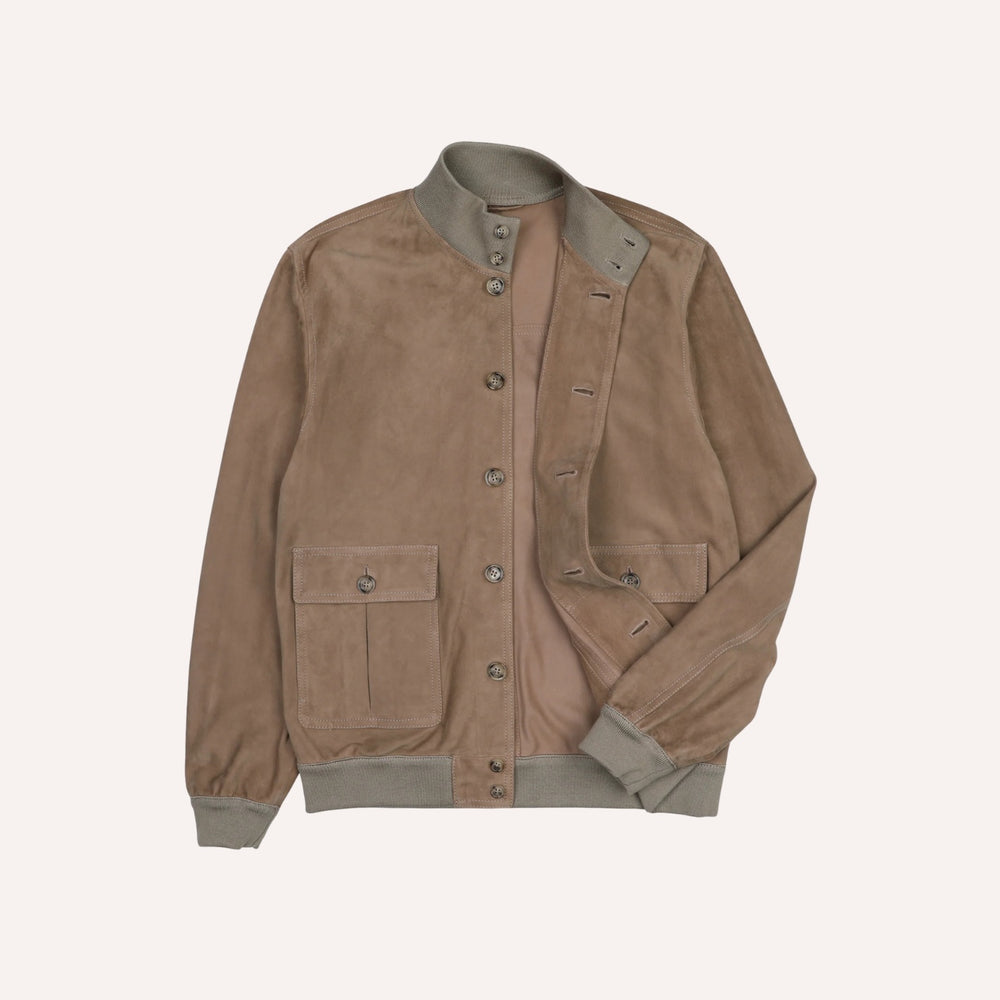 Taupe Suede Unlined Valstarino Jacket