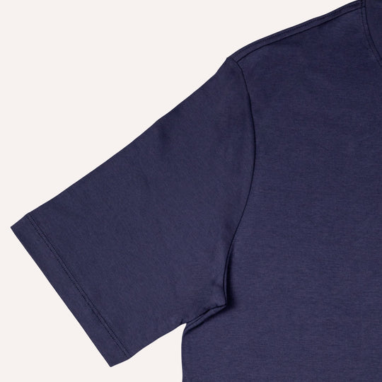 Navy Crewneck Cotton Modal T-shirt