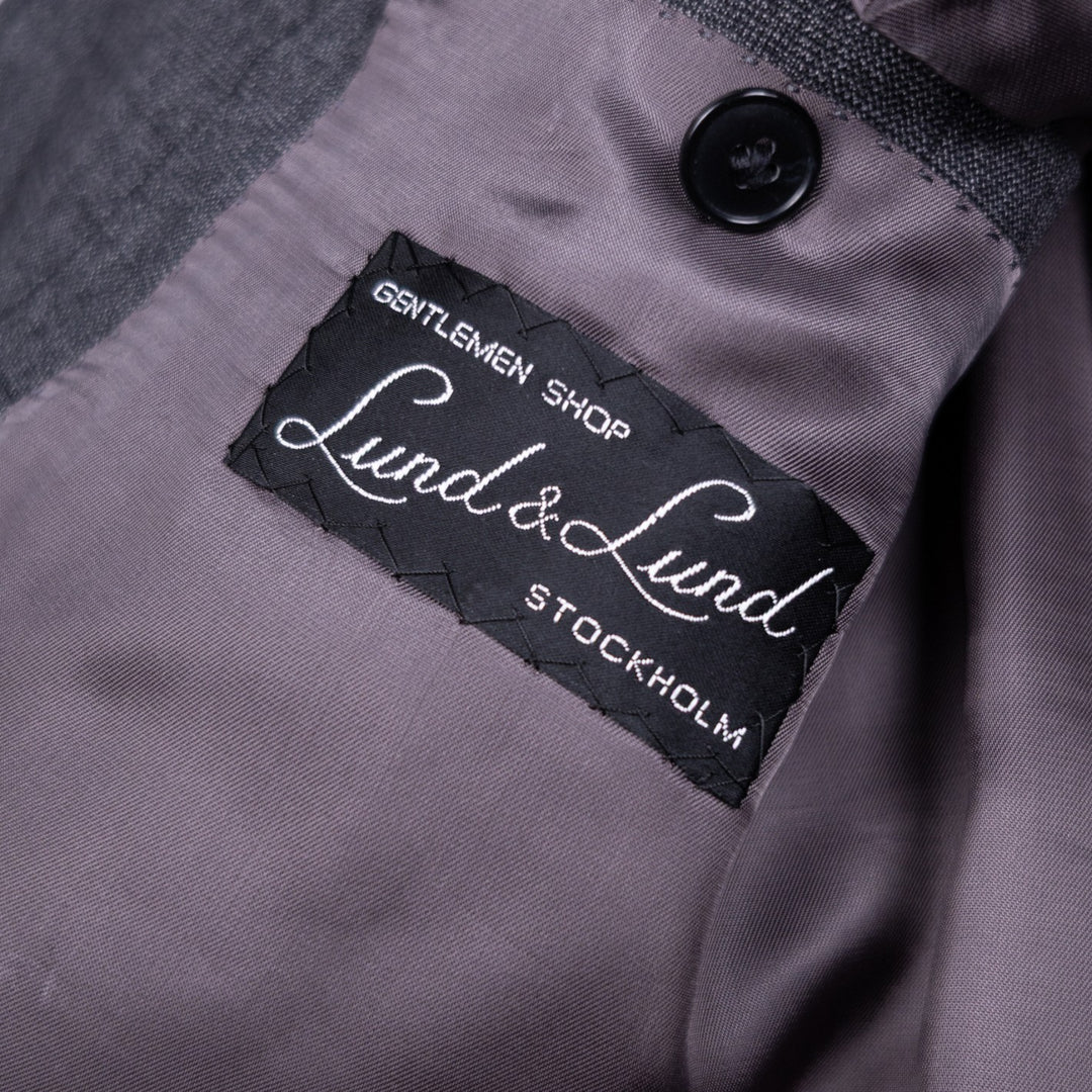 Grey Checked Double Breasted Suit