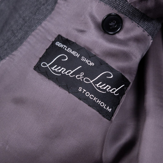 Grey Checked Double Breasted Suit