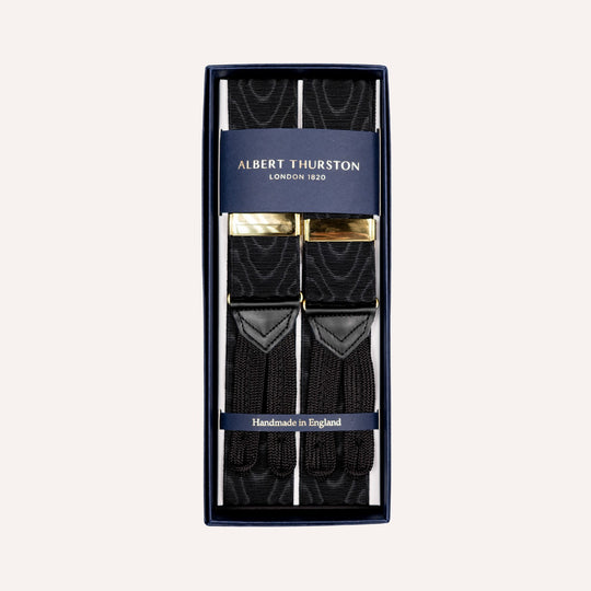 Black Gold James Bond Moiré 38 mm Braces