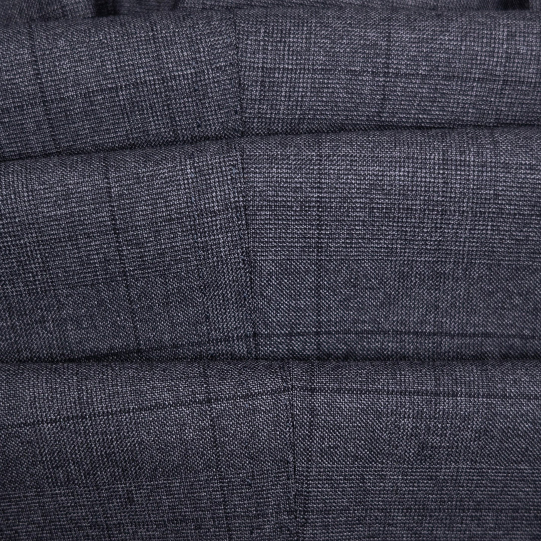 Grey Checked Double Breasted Suit