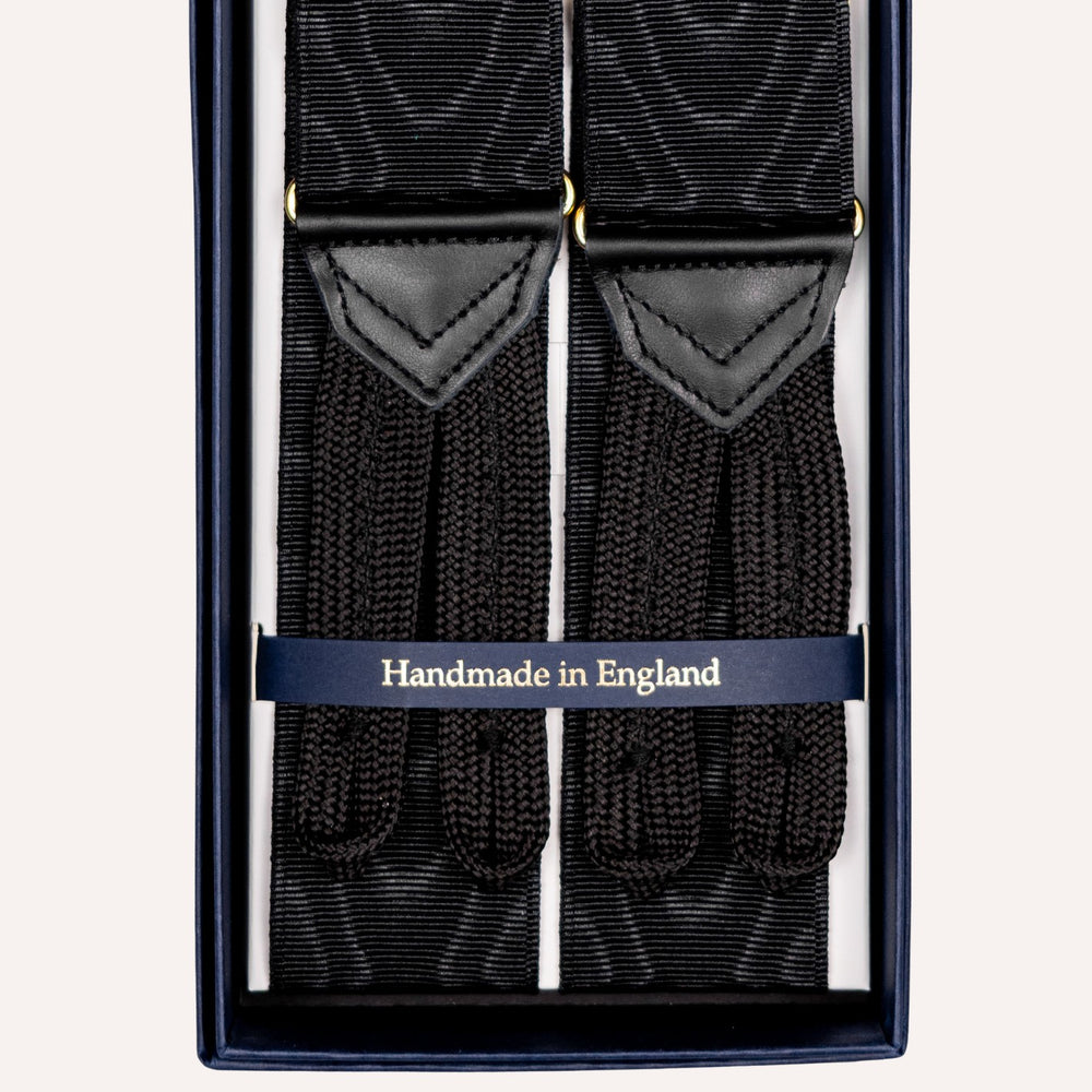 Black Gold James Bond Moiré 38 mm Braces