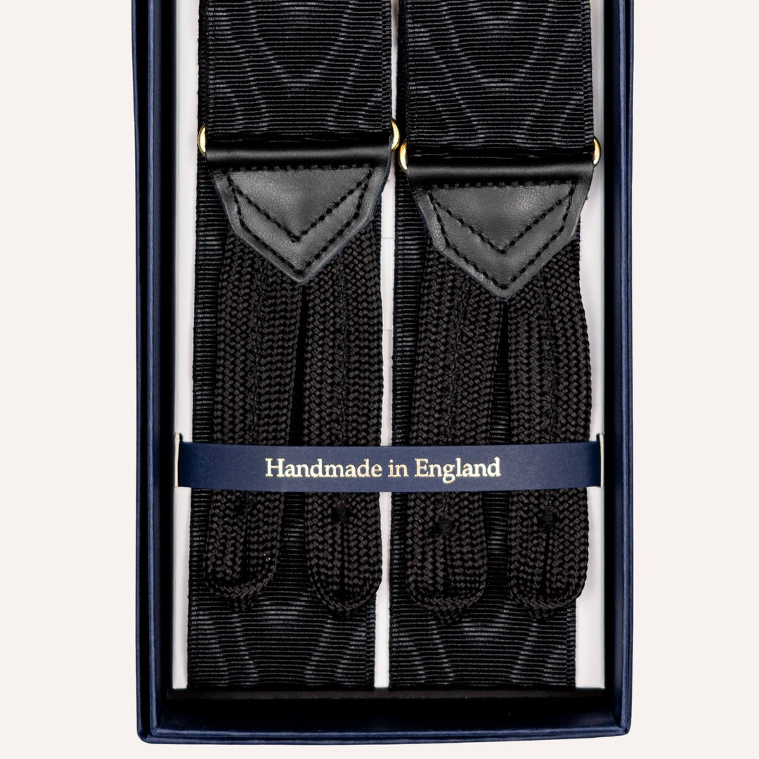 Black Gold James Bond Moiré 38 mm Braces