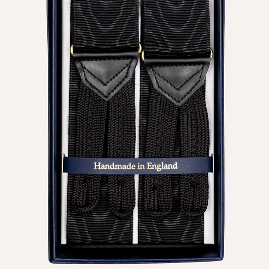 Black Gold James Bond Moiré 38 mm Braces