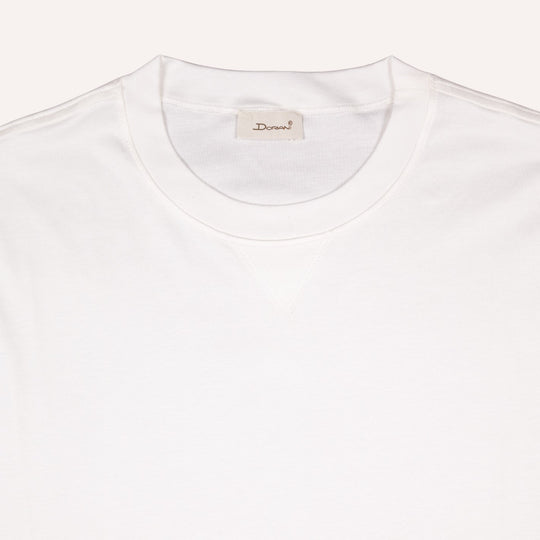 White Crewneck Cotton Modal T-shirt