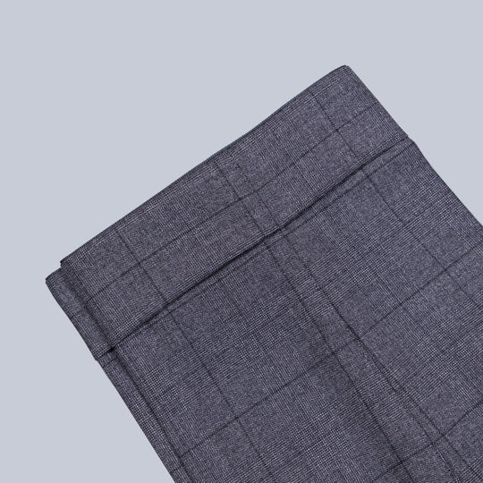 Grey Checked Double Breasted Suit