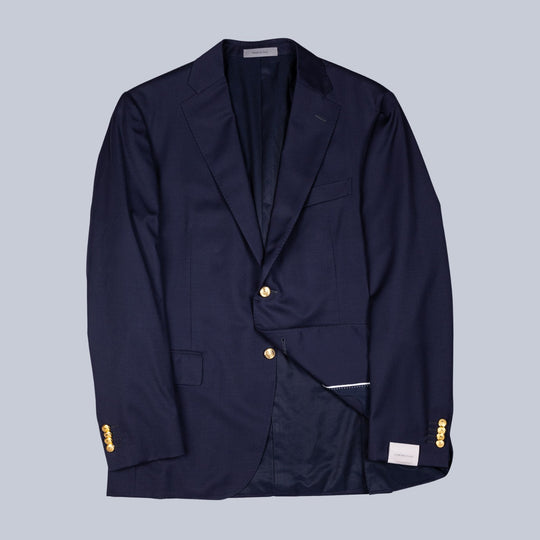 Navy Wool Club Blazer