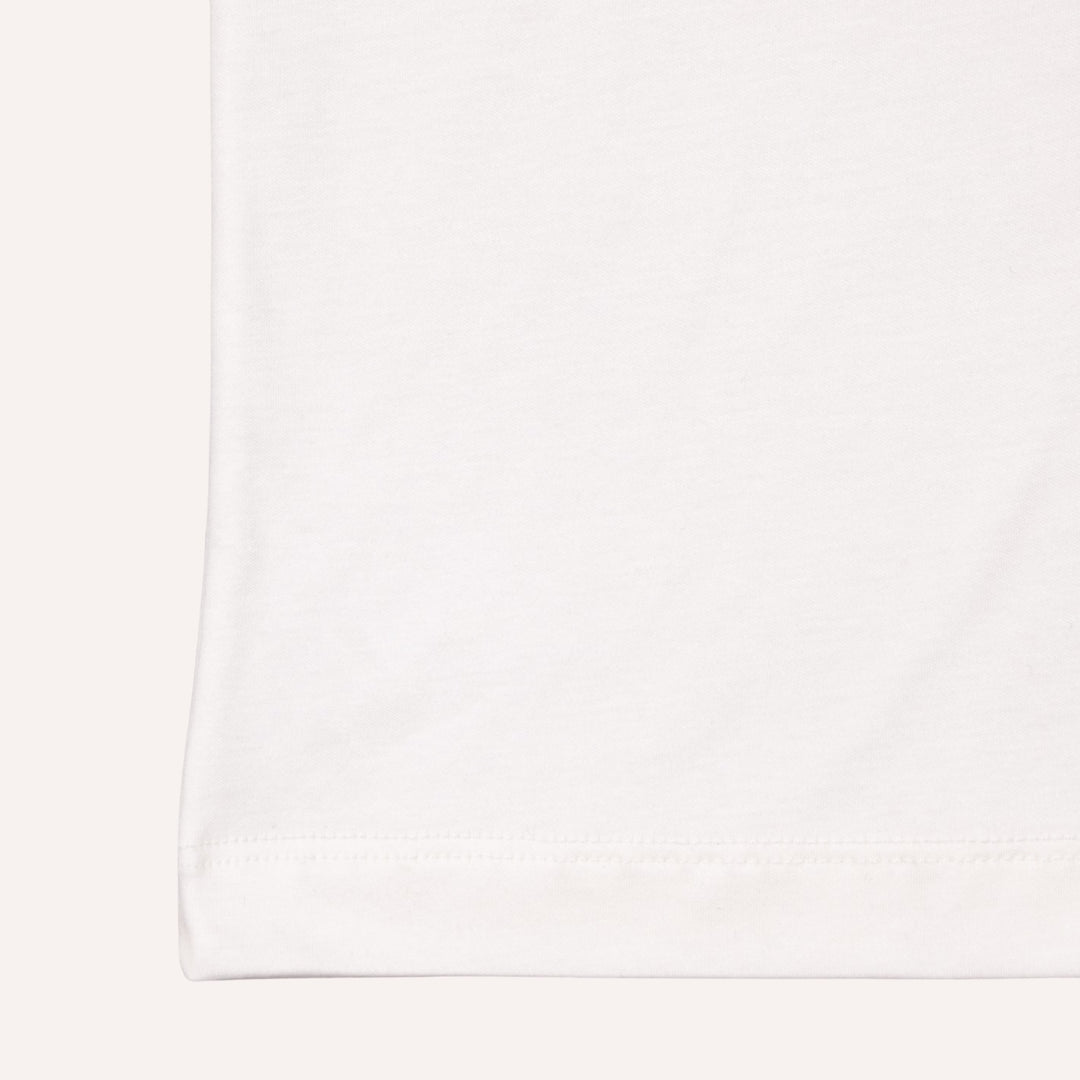 White Crewneck Cotton Modal T-shirt