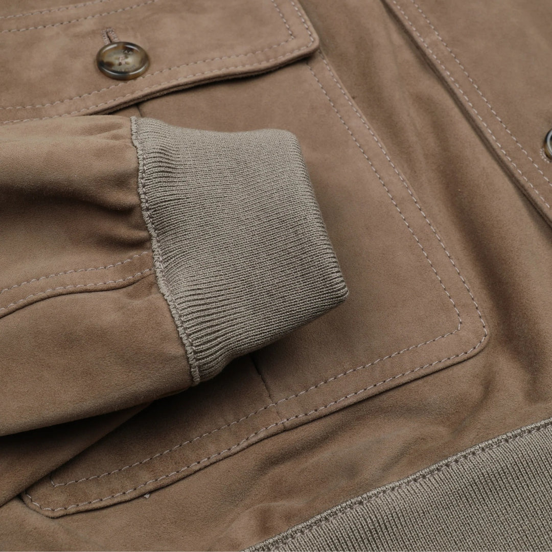 Taupe Suede Unlined Valstarino Jacket