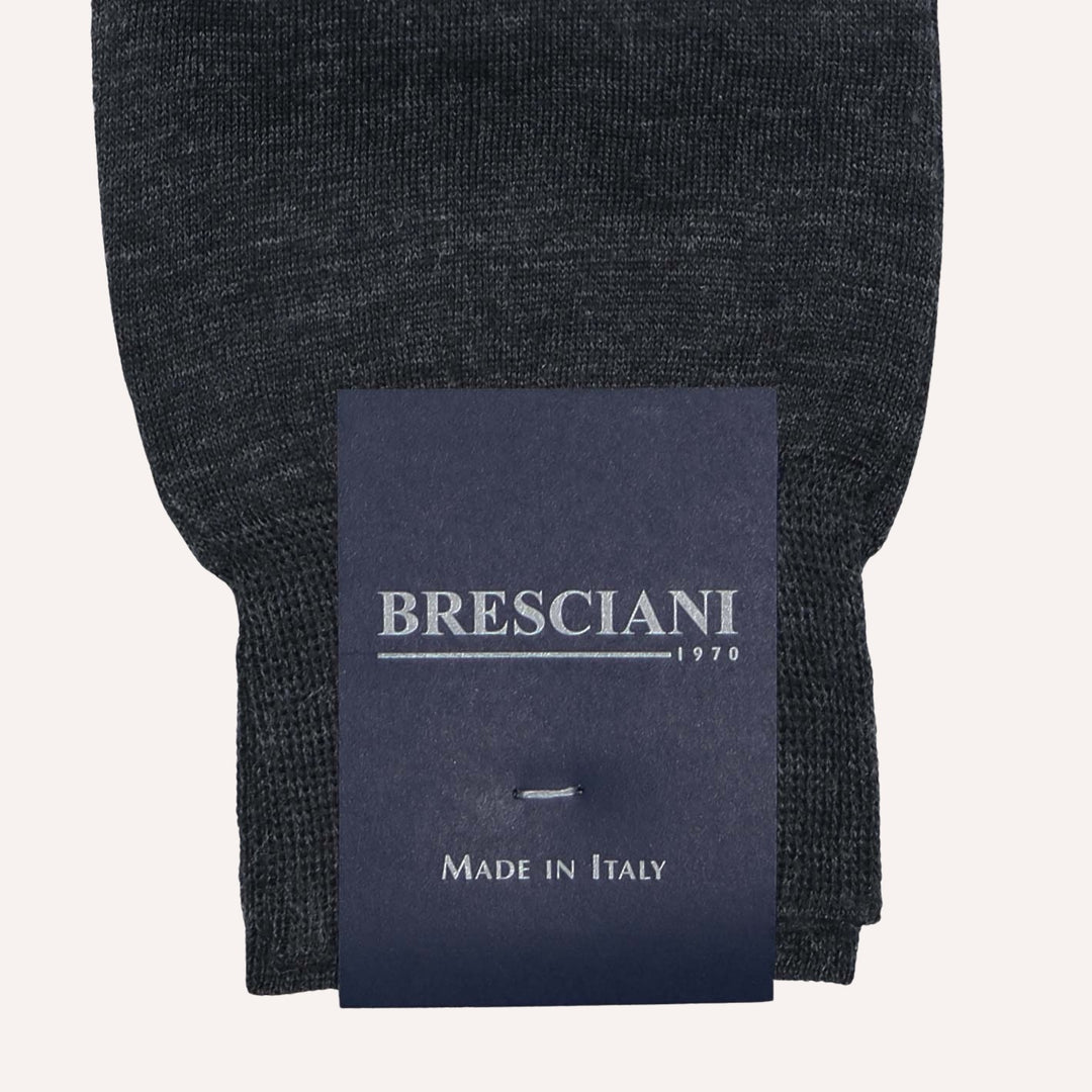 Charcoal Wool Blend Over The Calf Socks