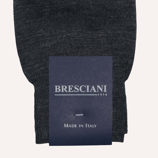Charcoal Wool Blend Over The Calf Socks