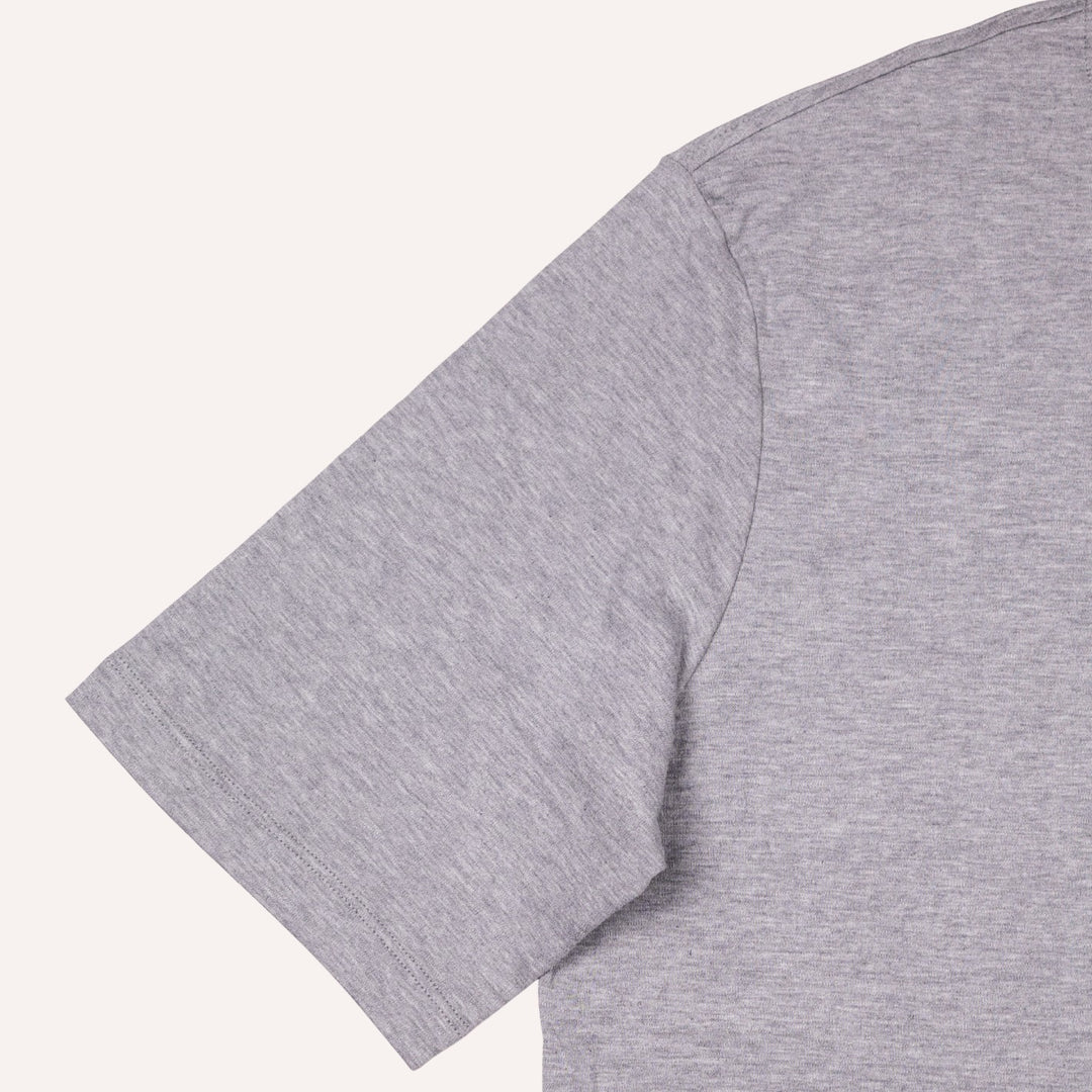 Grey Crewneck Cotton Modal T-shirt