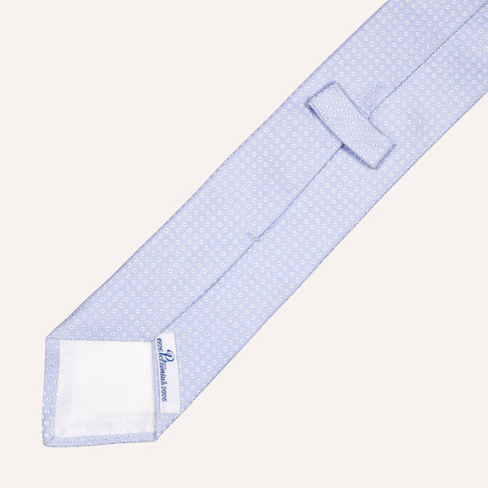 Sky Blue Micro Pattern Silk Tie