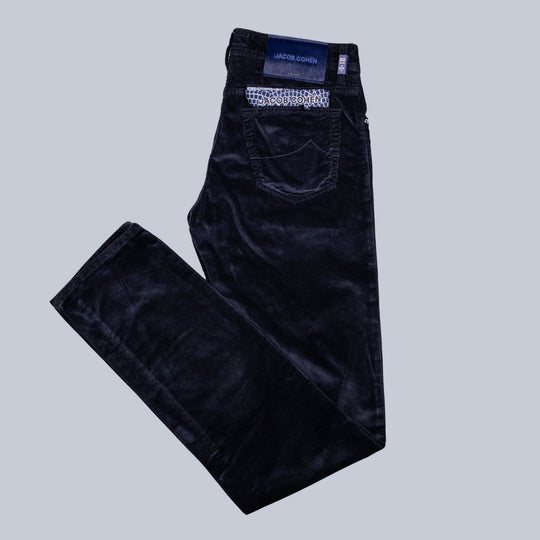 Navy 5 Pocket Corduroy Trouser