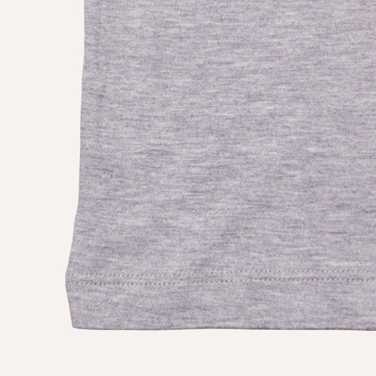 Grey Crewneck Cotton Modal T-shirt