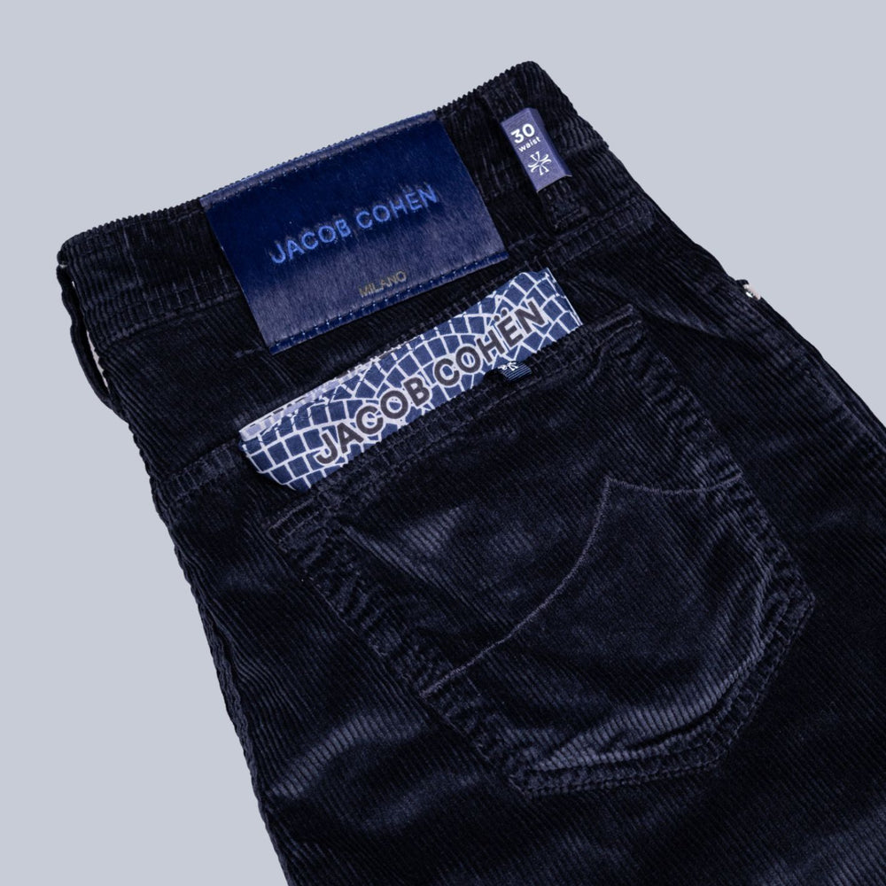 Navy 5 Pocket Corduroy Trouser