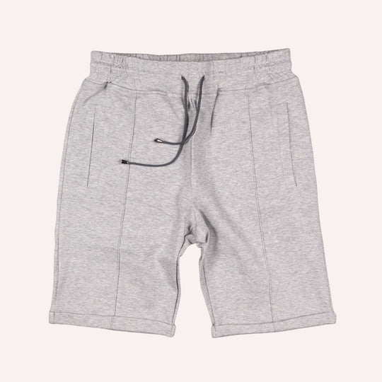 Grey Cotton Jersey Weekend Shorts