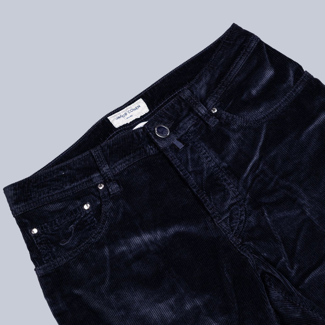 Navy 5 Pocket Corduroy Trouser