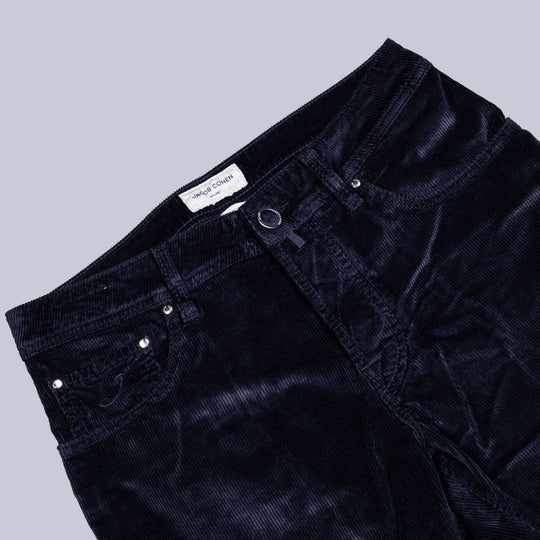 Navy 5 Pocket Corduroy Trouser