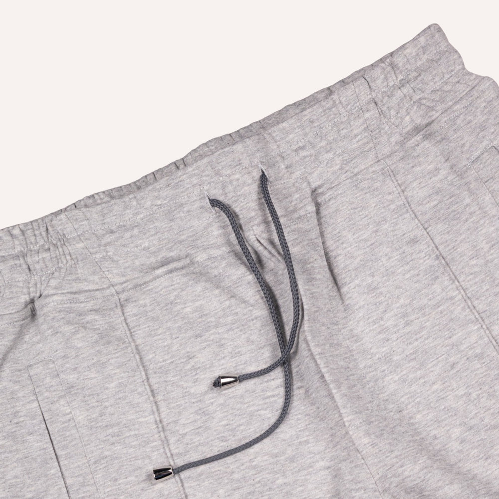 Grey Cotton Jersey Weekend Shorts