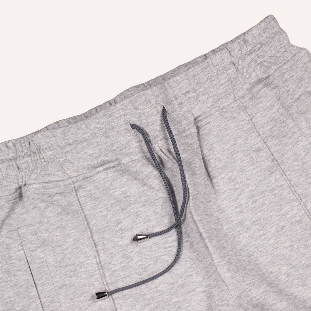 Grey Cotton Jersey Weekend Shorts