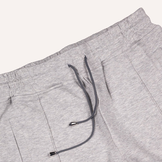 Grey Cotton Jersey Weekend Shorts