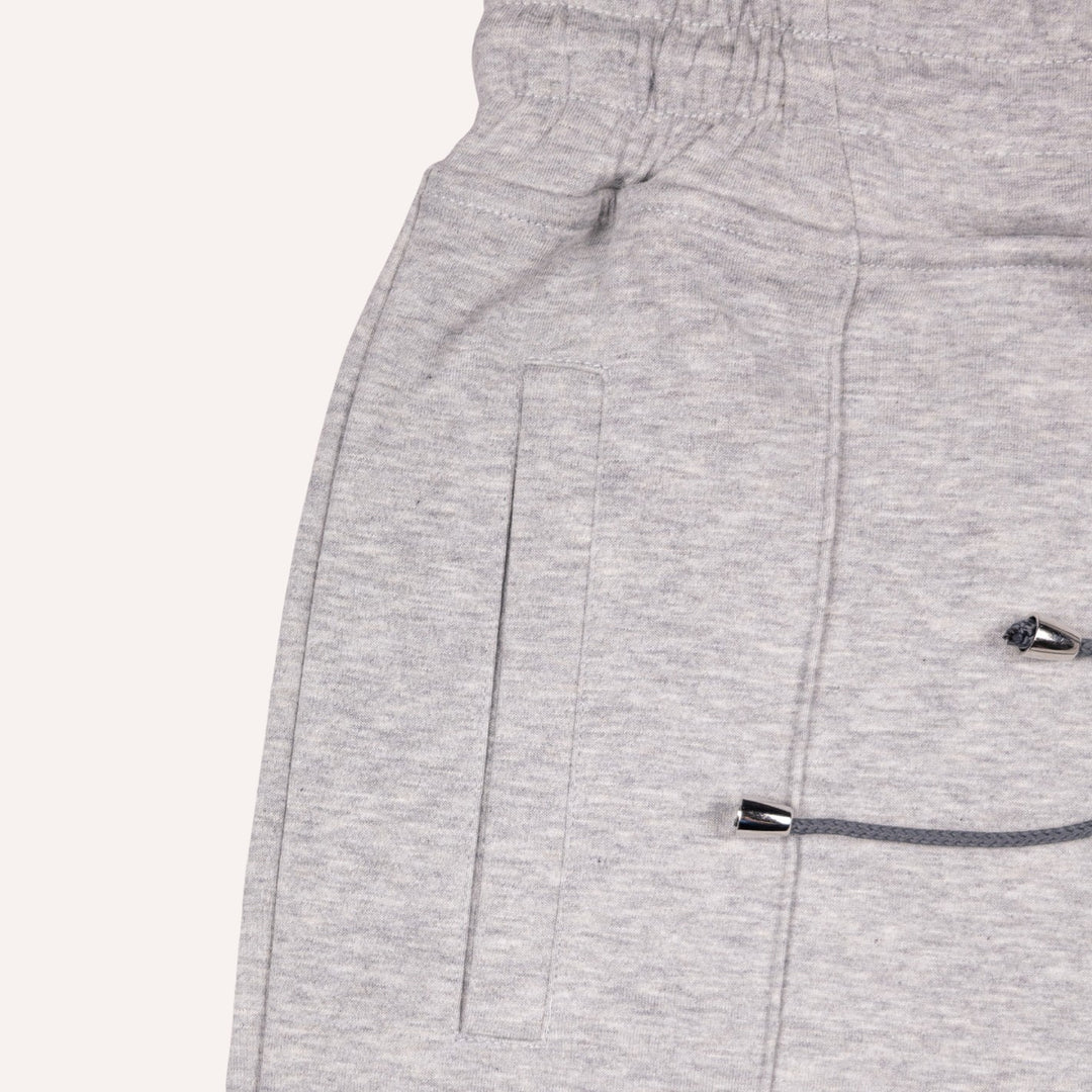 Grey Cotton Jersey Weekend Shorts
