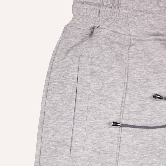 Grey Cotton Jersey Weekend Shorts