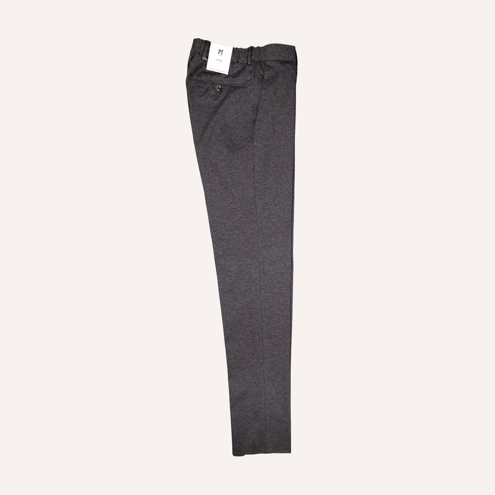 Grey Melange Travel Trouser
