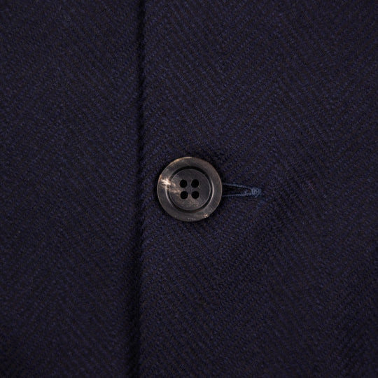 Navy Herringbone Wool Cashmere Traveller Jacket