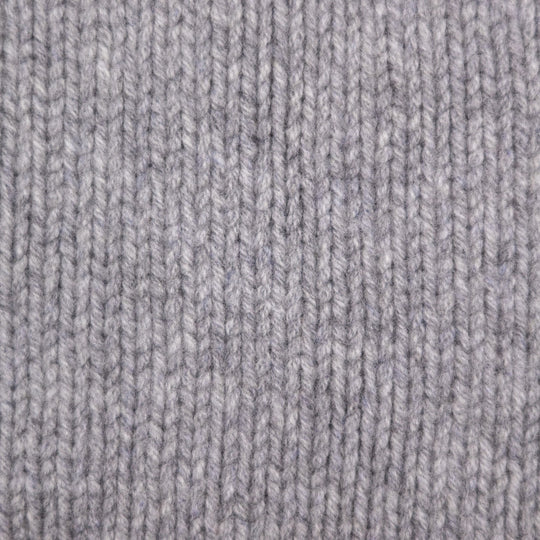 Flannel Grey Lambswool Roll Neck Sweater
