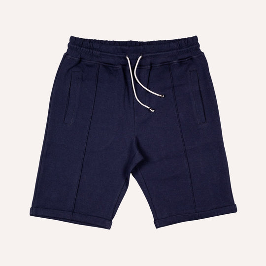 Navy Cotton Jersey Weekend Shorts