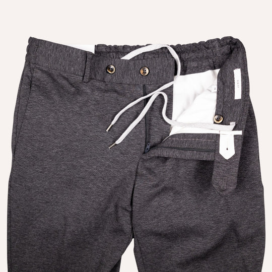 Grey Melange Travel Trouser