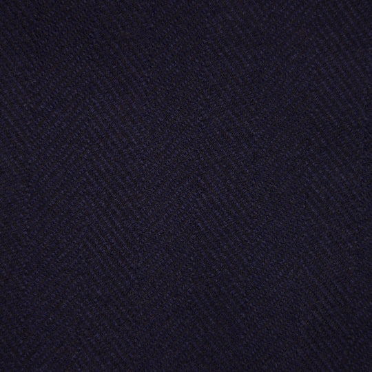Navy Herringbone Wool Cashmere Traveller Jacket