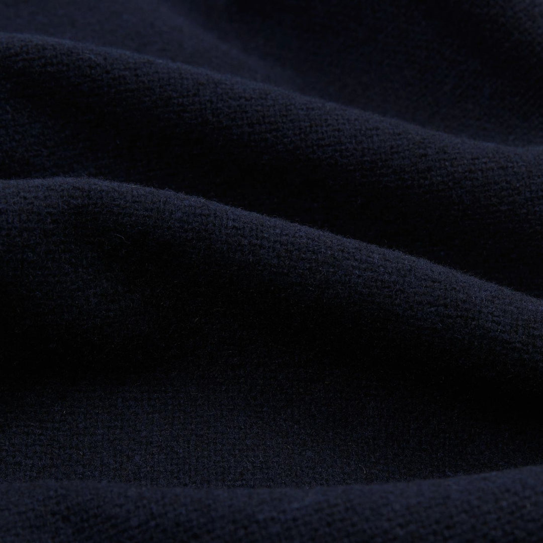 Navy Wool Raglan Coat